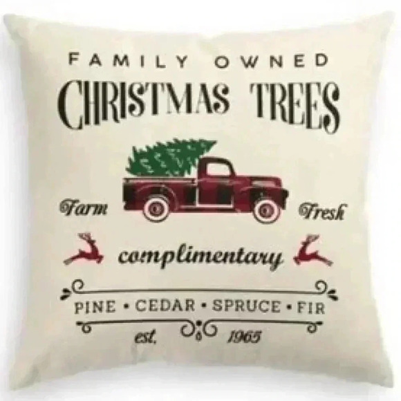 Christmas Throw Pillow Cover, 18 x 18 Inch - Picture 1 of 2